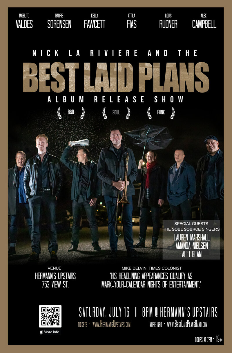 Nick La Riviere and the Best Laid Plans - May 15th @ Hermann's Upstairs