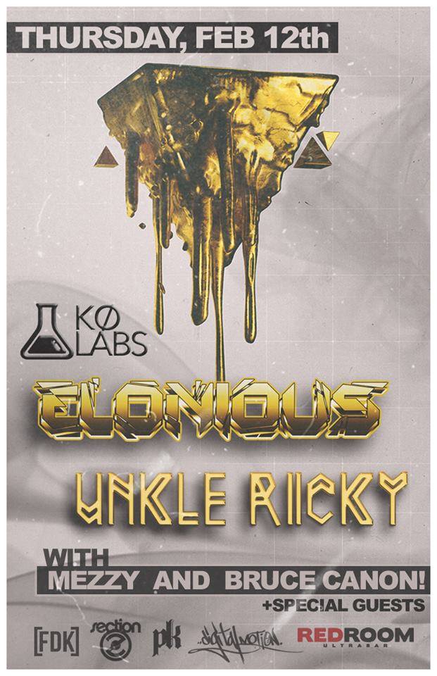 #KO-Labs w/: Elonious , Uncle Ricky , + special guests @ The Red Room Feb 12 2015 - Jun 19th @ The Red Room