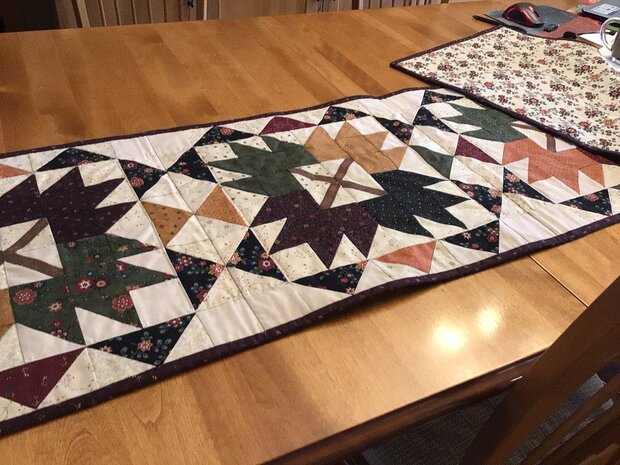 Maple Leaf Table Runner by 
Della Cronkrite
