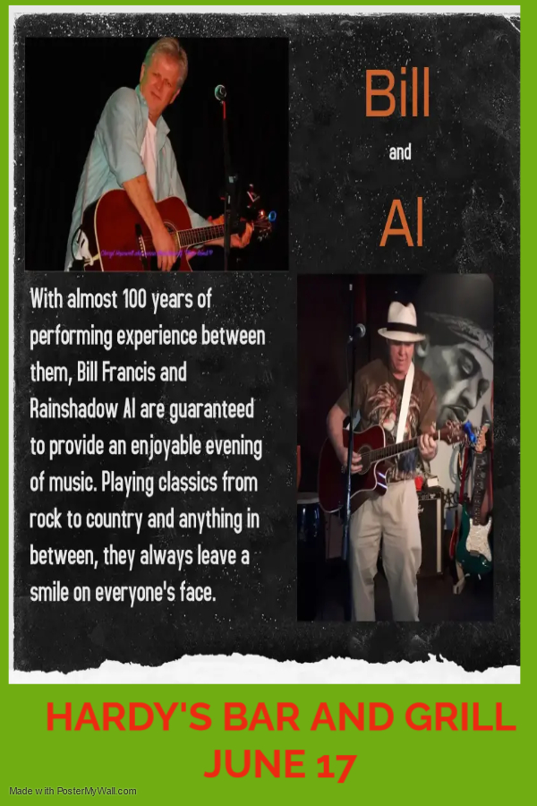 Bill and Al - Jun 7th @ Hardy's Bar and Grill