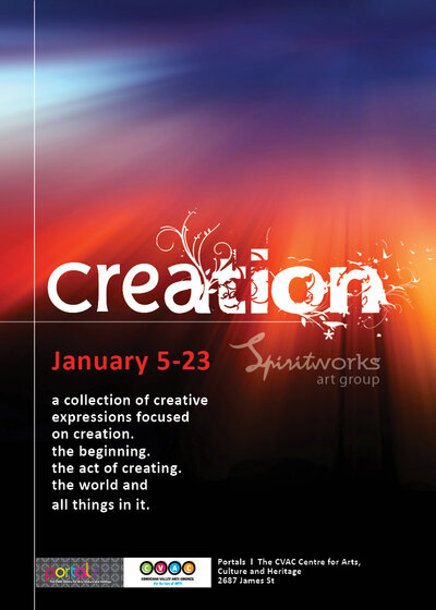 "Creation" Spiritworks Group Show @ PORTALS Annex Jan 5 2016 - May 11th @ PORTALS Annex