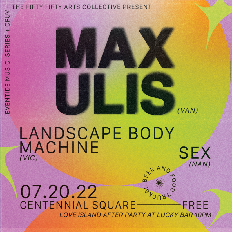 Eventide presented by the fifty fifty arts collective - May 10th @ Centennial Square