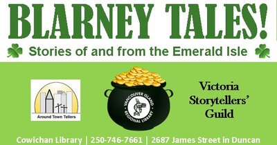 Blarney Tales: Stories of and from the Emerald Isle @ Vancouver Island Regional Library (Cowichan Branch) Mar 16 2018 - Jun 7th @ Vancouver Island Regional Library (Cowichan Branch)