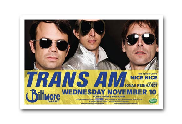 Trans AM, Nice Nice, Jonas Reinhardt @ The Biltmore Cabaret Nov 10 2010 - Jun 29th @ The Biltmore Cabaret