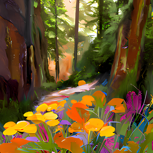 Wooded Wildflowers by 
Kirk Clyne
