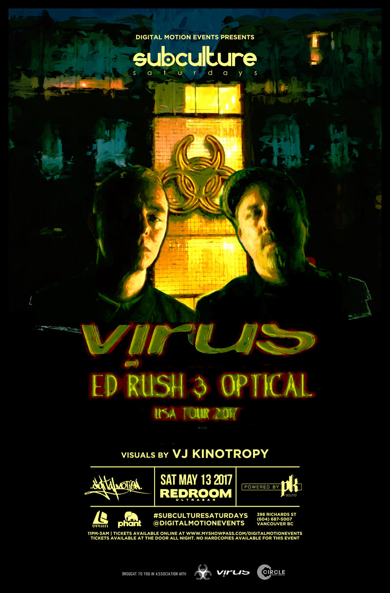 100% DnB Jungle: Ed Rush, Optical @ The Red Room - May 13, 2017