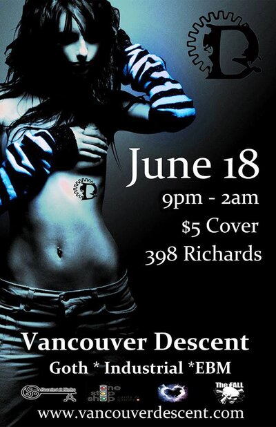 Descent Summer of Goth @ The Red Room Jun 18 2017 - Jun 23rd @ The Red Room