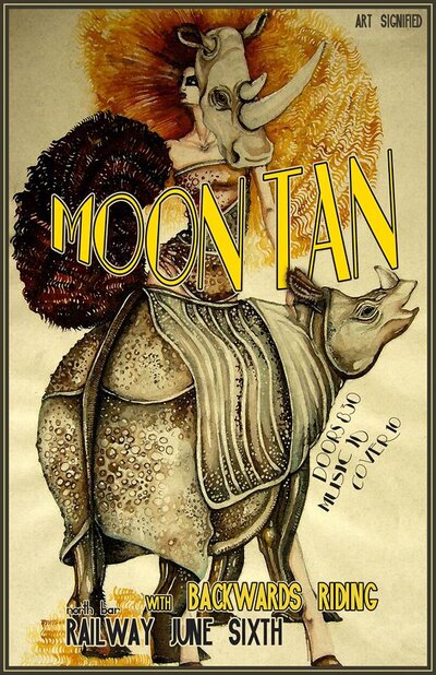 Moon Tan (Winnipeg), Backwards Riding  @ Railway Club Jun 6 2014 - Jul 3rd @ Railway Club