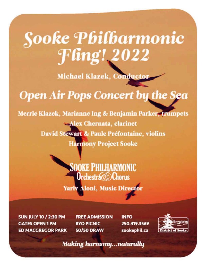 Sooke Philharmonic Orchestra: Fling! - Jun 9th @ ED MACGREGOR PARK