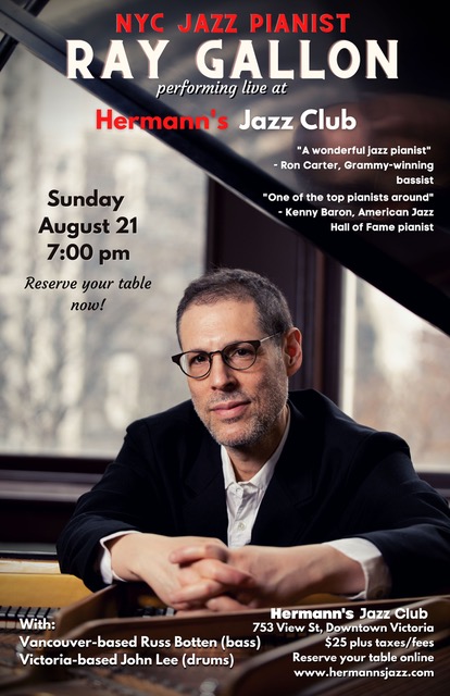 NYC Jazz Pianist: Ray Gallon - May 6th @ Hermann's Jazz Club