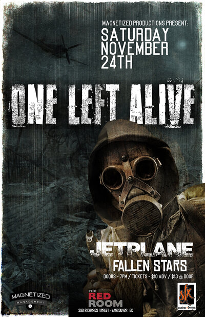 One Left Alive w/ Jetplane and Fallen Stars @ The Red Room Nov 24 2018 - Jun 14th @ The Red Room