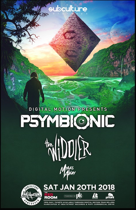 #SUBcultureSaturdays: Psymbionic, The Widdler @ The Red Room Jan 20 2018 - Jun 22nd @ The Red Room