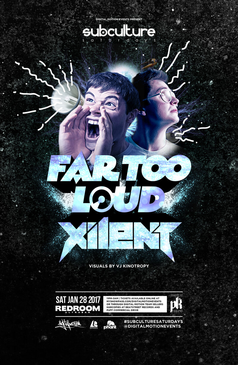Far Too Loud, XILENT  @ The Red Room Jan 28 2017 - Jun 23rd @ The Red Room