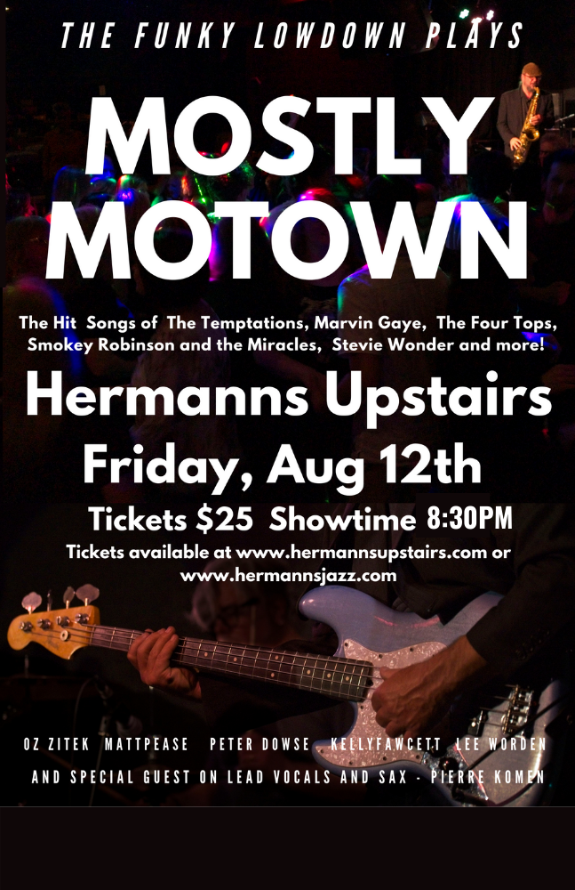 Mostly Motown - Jun 5th @ Hermann's Upstairs
