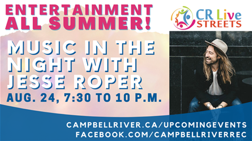 Jesse Roper, **FULL BAND** @ CR Streets Live (Tidemark) Aug 24 2022 - May 6th @ CR Streets Live (Tidemark)