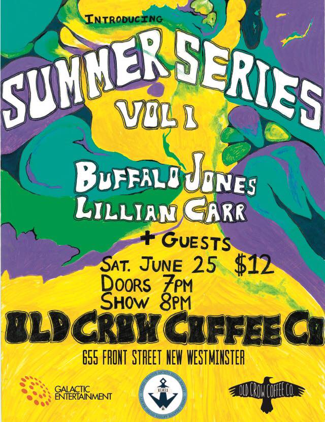 Buffalo Jones, Lillian Carr , Vanessa and Dusty @ Old Crow Coffee Co. - Jun 25, 2016