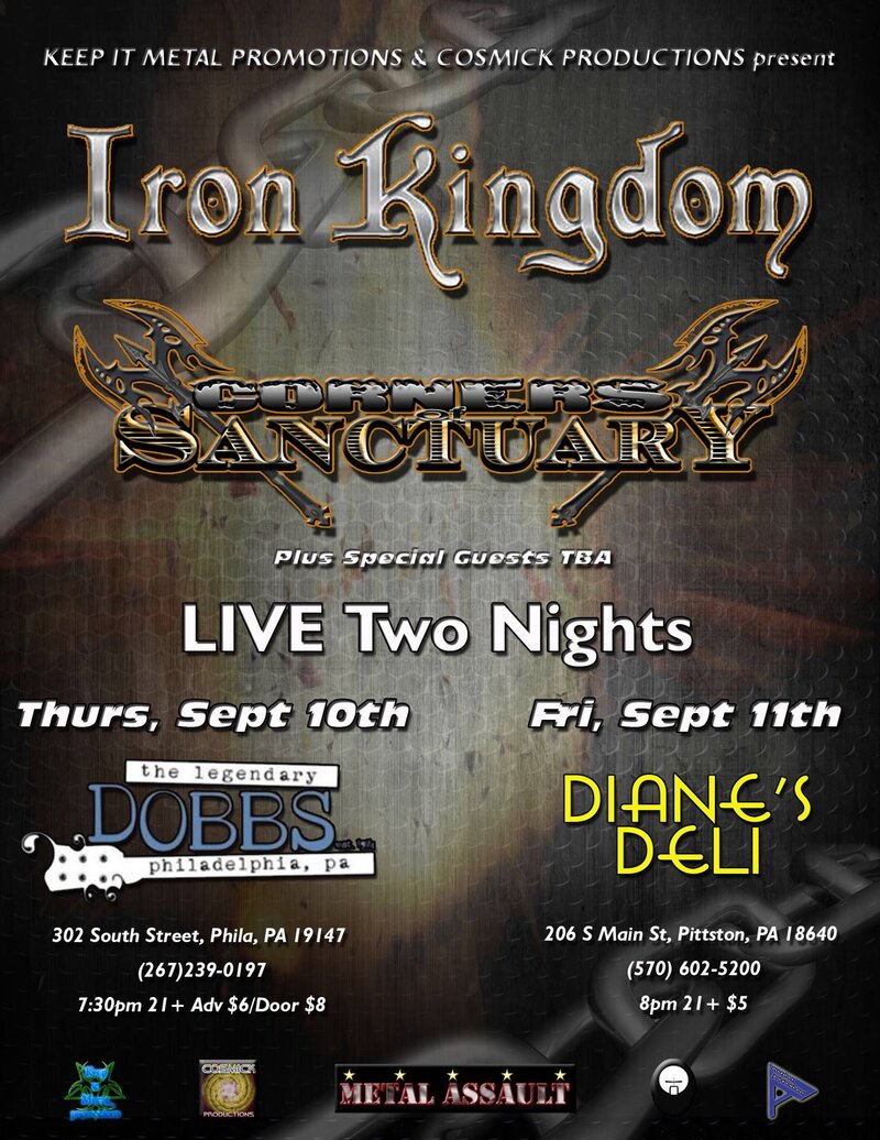 Iron Kingdom, Corners of Sanctuary @ Diane's Deli - Sep 11, 2015