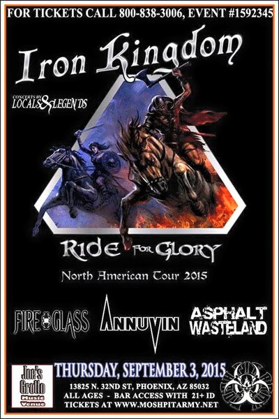 Iron Kingdom, Fire & Glass, Annuvin, Asphalt Wasteland @ Joe's Grotto Sep 3 2015 - Jun 14th @ Joe's Grotto