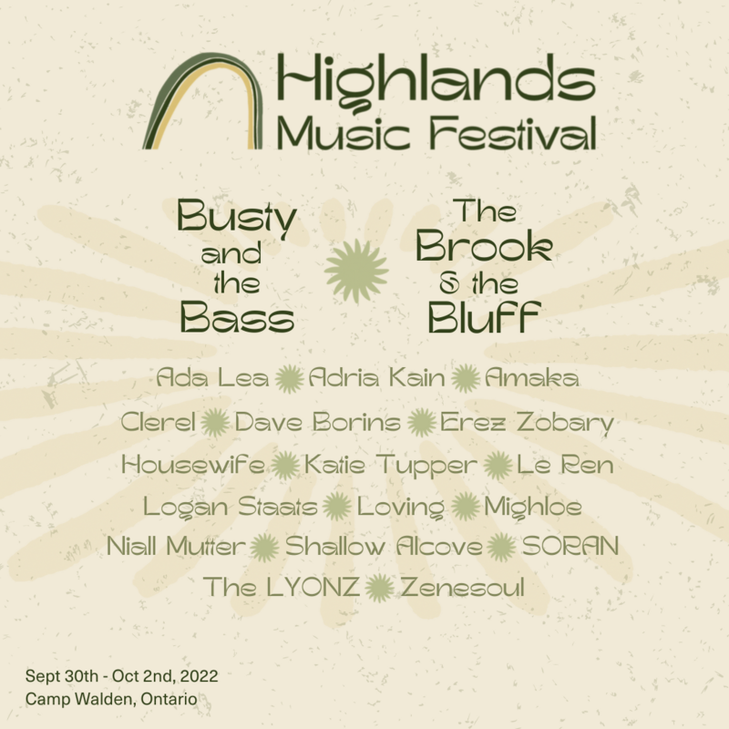 Loving, Busty and the Bass, The Brook & the Bluff, Housewife , SORAN @ Highlands Music Festival - Sep 30, 2022