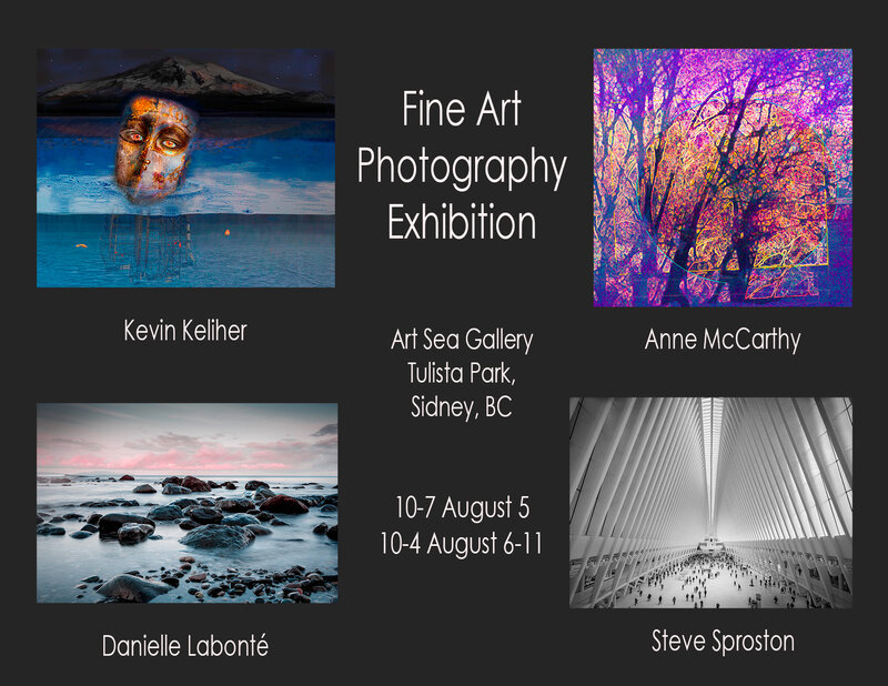 Fine Art Photography Exhibition - Jun 9th @ Artsea Gallery Tulista Park Sidney BC