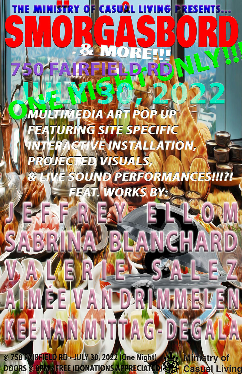 Film + Sound presents: Sm&ouml;rg&aring;sbord - Jun 16th @ The Ministry of Casual Living