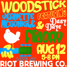 Live Music: Woodstick @ Riot Brewing Co 101a - 3055 Oak St. Aug 12 2022 - Jun 24th @ Riot Brewing Co 101a - 3055 Oak St.