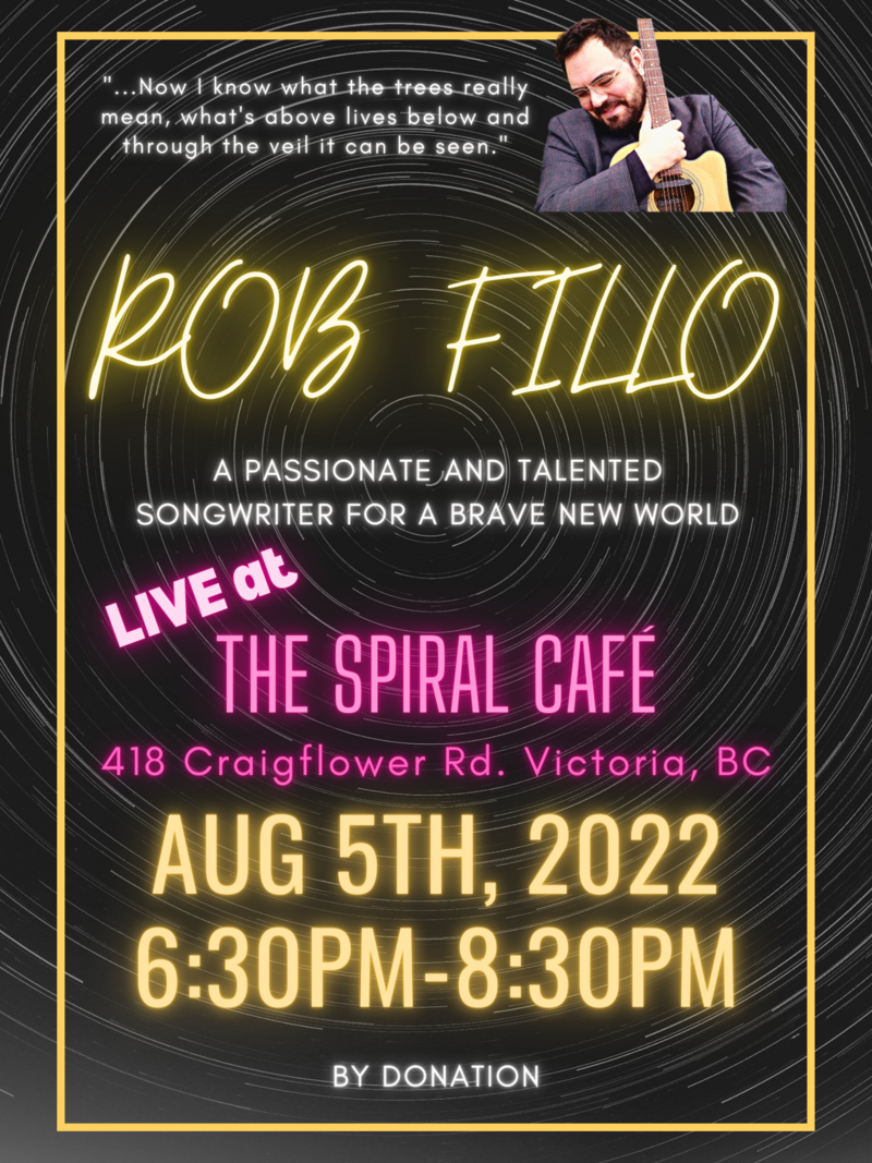 Spiral Cafe - Rob Fillo - May 13th @ Spiral Cafe