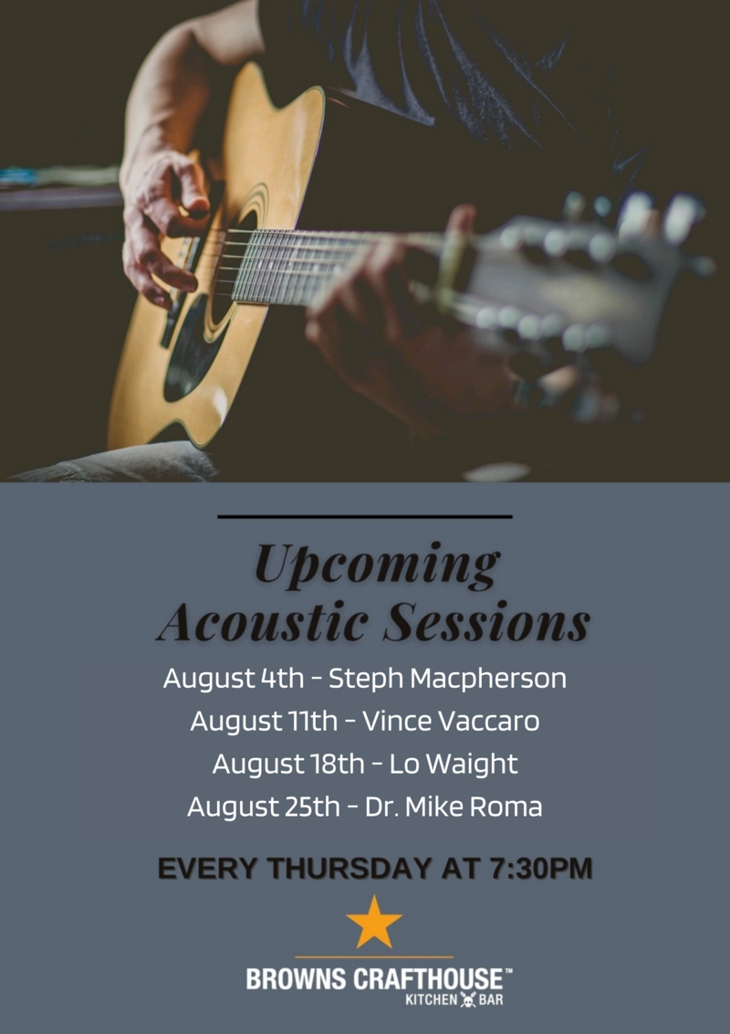 Acoustic Sessions: Steph Macpherson @ Crafthouse Vic West  Aug 4 2022 - May 13th @ Crafthouse Vic West 