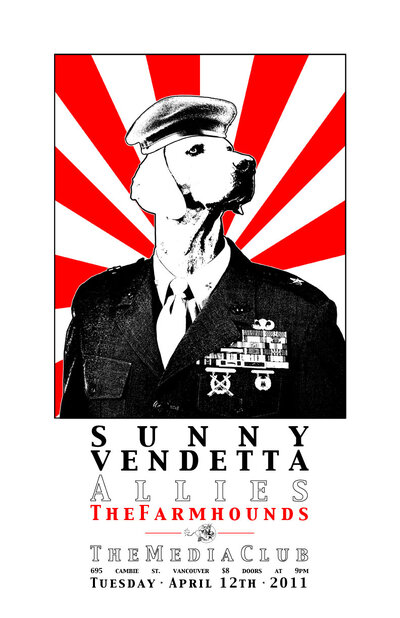 Sunny Vendetta, Allies, Farmhounds  @ The Media Club Apr 12 2011 - Jun 29th @ The Media Club