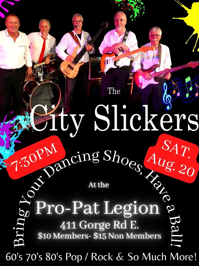The City Slickers @ Pro Patria Legion Aug 20 2022 - May 13th @ Pro Patria Legion