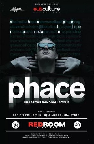 SUBculture Saturdays Feat: PHACE, Decibel Point , Krusha @ The Red Room Sep 5 2015 - Jun 20th @ The Red Room