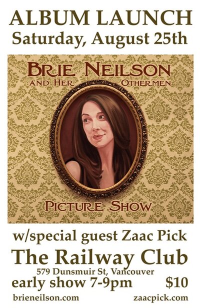 Brie Neilson, Zaac Pick @ Railway Club Aug 25 2012 - May 8th @ Railway Club