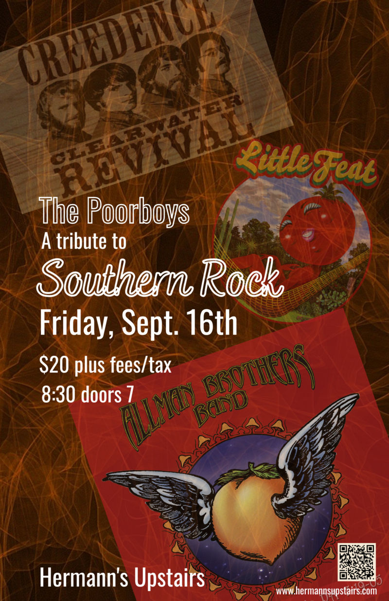 Poorboys: A tribute to Southern Rock - Jun 6th @ Hermann's Upstairs