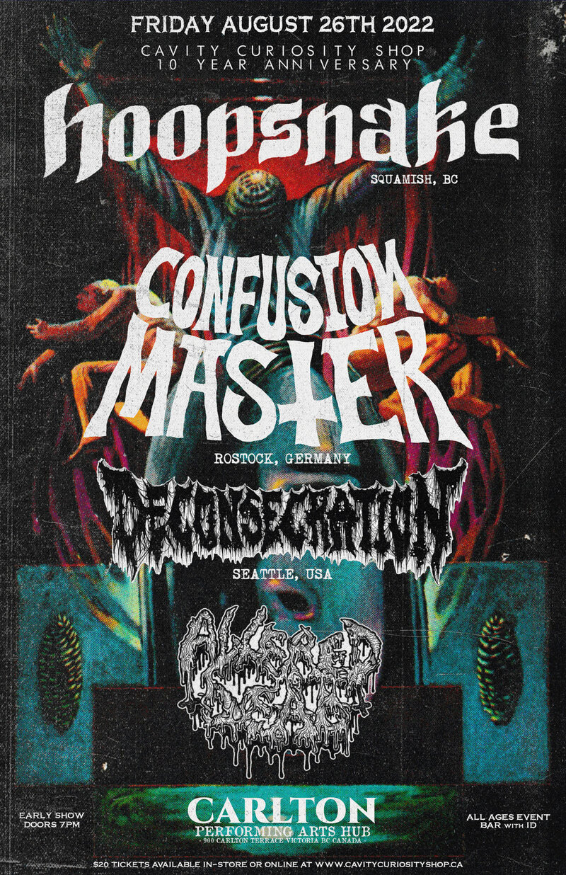 CAVITY Curiosity Shop 10 Year Anniversary Party! @ Carlton Club, The - Aug 26, 2022