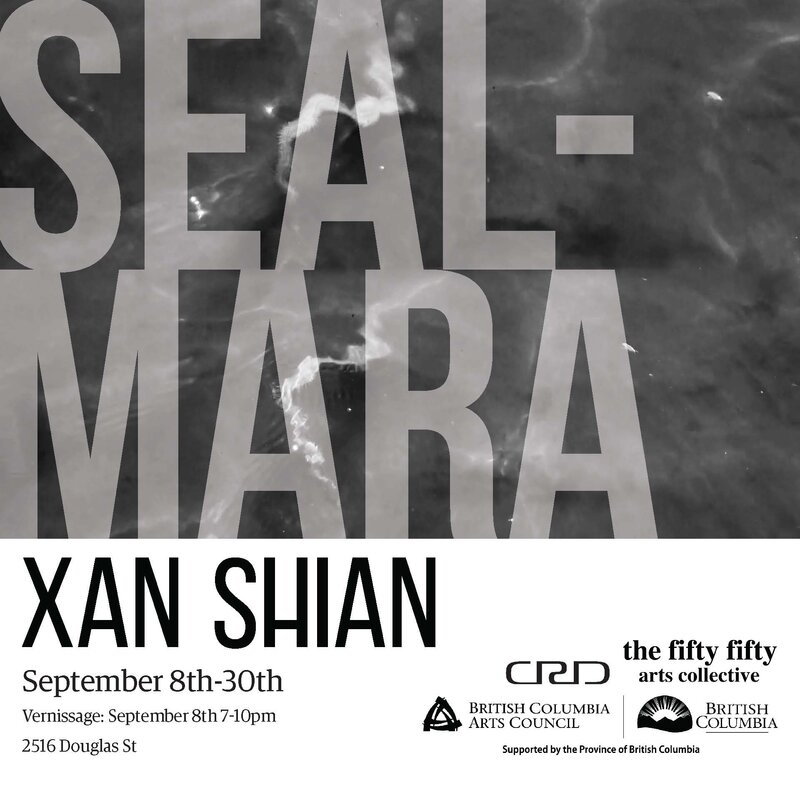 Seal-Mara (Intertidal): Xan Shian @ the fifty fifty arts collective Sep 8 2022 - May 7th @ the fifty fifty arts collective