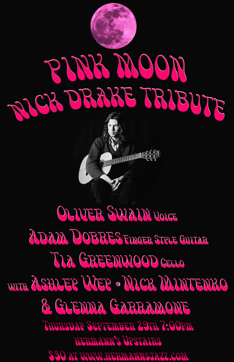 Pink Moon: A Tribute To Nick Drake - Jul 7th @ Hermann's Upstairs
