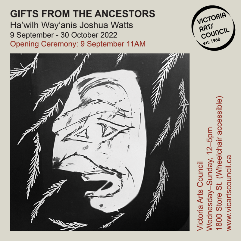 GIFTS FROM THE ANCESTORS - Jun 11th @ Victoria Arts Council