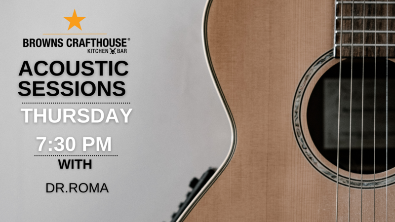 Acoustic Sessions: Dr. Mike Roma @ Crafthouse Vic West  Sep 29 2022 - May 6th @ Crafthouse Vic West 