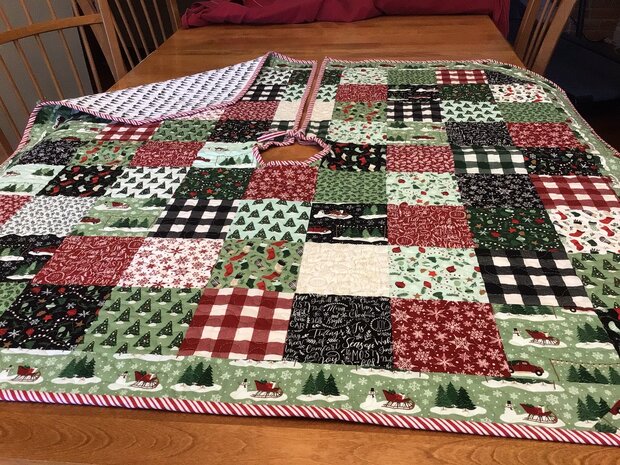 Christmas Traditions Tree Skirt by 
Della Cronkrite