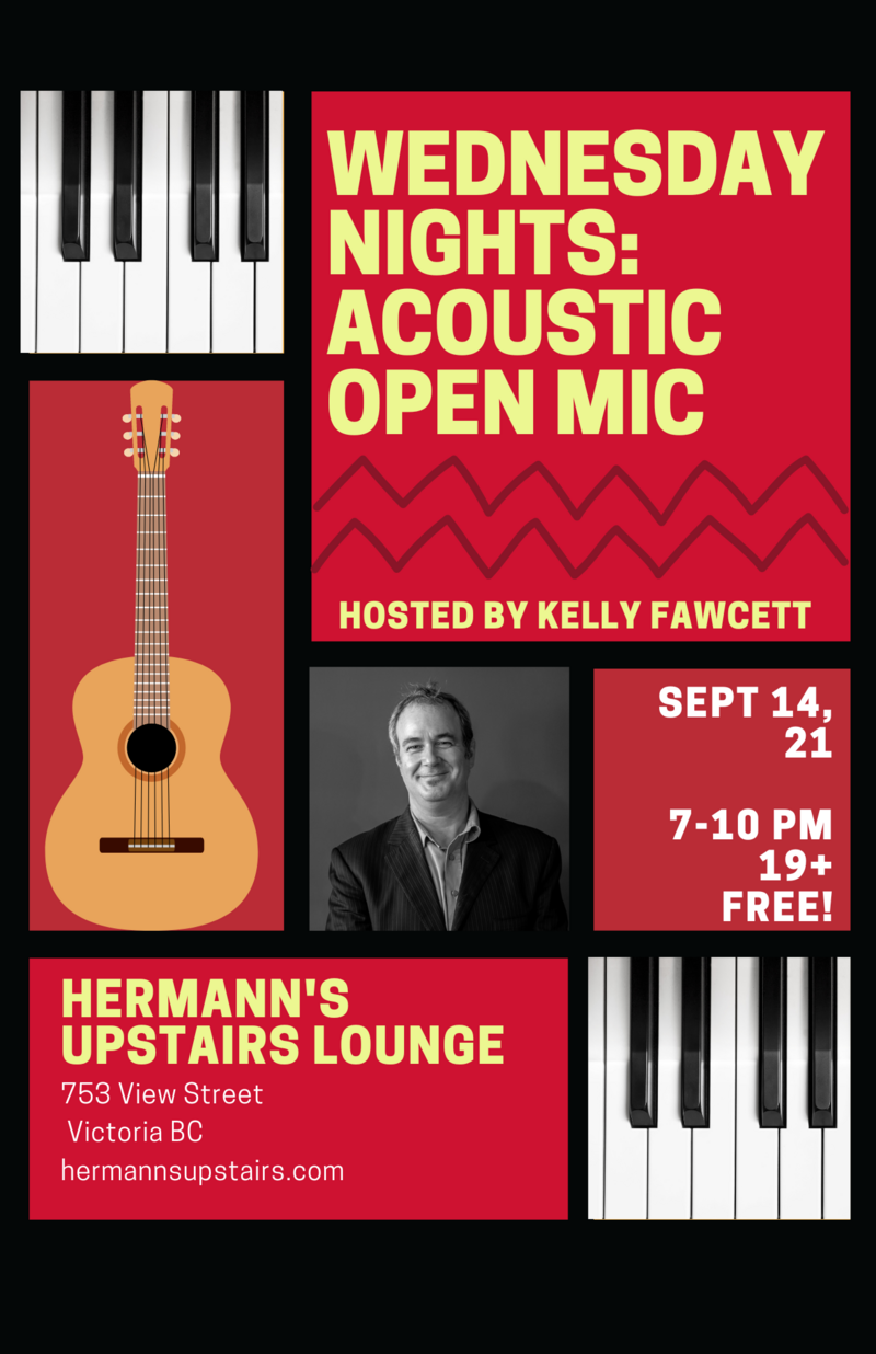Hermann&rsquo;s Upstairs Lounge Acoustic Open Mic 19+ - Jun 7th @ Hermann's Upstairs