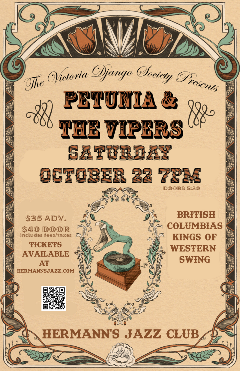 Petunia & The Vipers - Jun 8th @ Hermann's Jazz Club