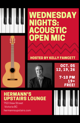 Wed. Oct 12th 2022 - : Kelly Fawcett - Sep 29th @ Hermann's Upstairs