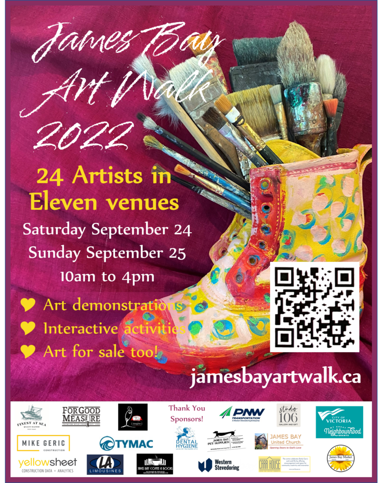 James Bay Art Walk 2022 @ James Bay Art Walk - Sep 24, 2022