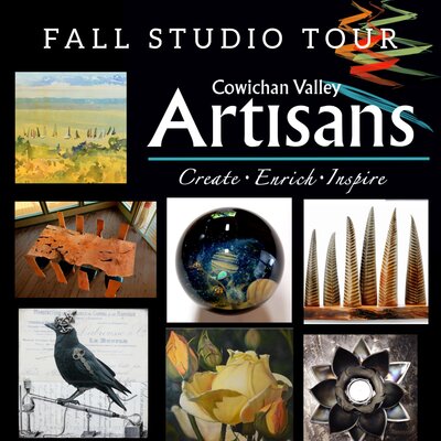 Cowichan Artisans Fall Studio Tour: Wilma Millette, Cathi Jefferson, Jennifer Lawson, Catherine Fraser, Tyler Hayes, Bev Robertson - AFCA @ Cowichan Valley Oct 16 2022 - May 5th @ Cowichan Valley