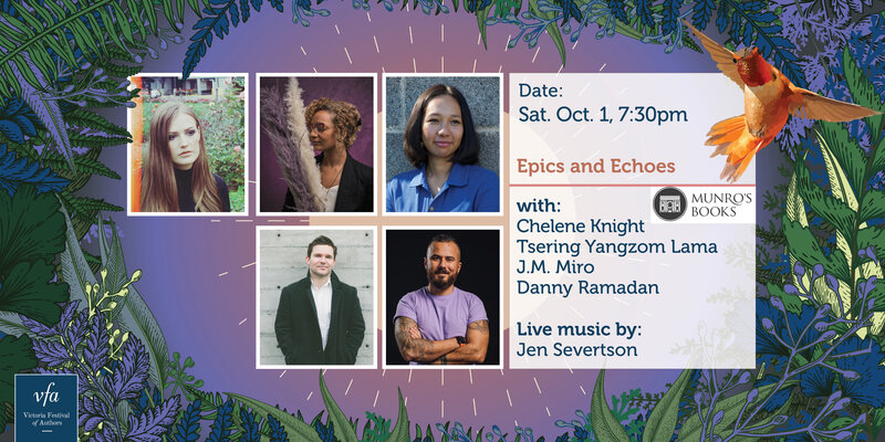 Epics and Echoes: Victoria Festival of Authors - May 7th @ Metro Studio