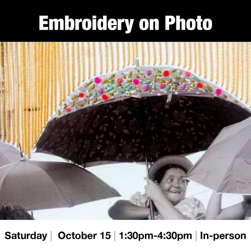 Embroidery on Photographs - May 6th @ Vancouver Island School of Art