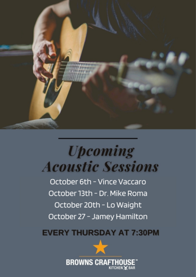 Acoustic Sessions: Lo Waight @ Crafthouse Vic West  Oct 20 2022 - May 1st @ Crafthouse Vic West 