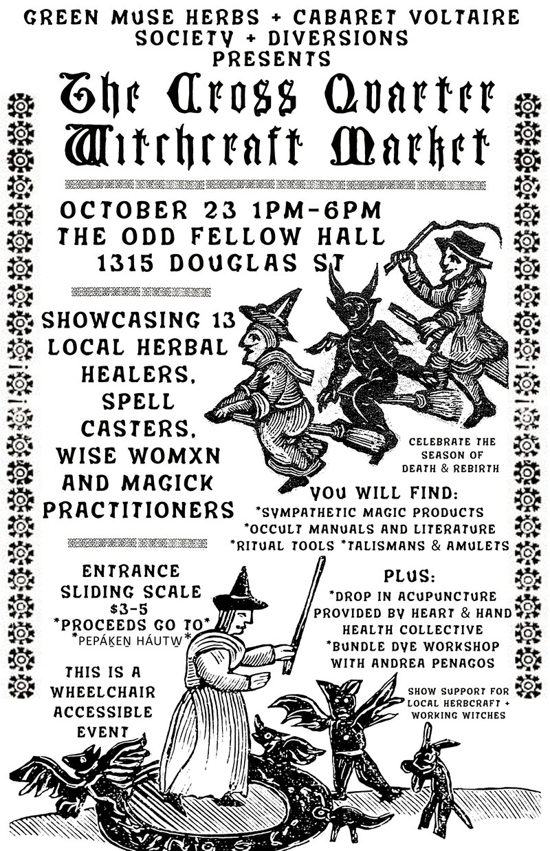 The Cross Quarter Witchcraft Market - Jun 6th @ Victoria Odd Fellows Hall