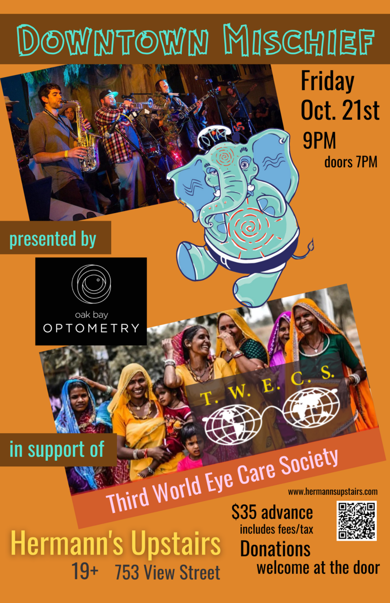 Downtown Mischief in support of Third World Eye Care - May 5th @ Hermann's Upstairs