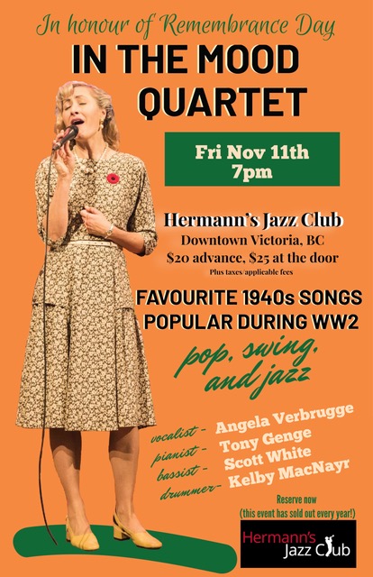In the Mood Quartet - May 6th @ Hermann's Jazz Club